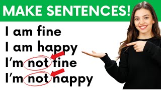 Easy To Be Sentences for Beginners | How to Make Sentences In English