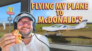 Flying to a farm strip for a McDonalds!