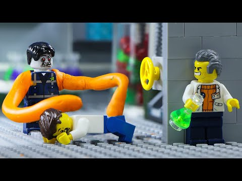 Hero Rescue Lego City Escape From Zombie Apocalypse | Lego Stop Motion