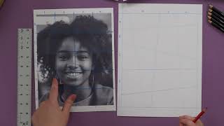 Lesson Plan Funhouse Portraits Art Activity for Grades 5 12 Grid Drawing Technique