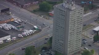 Police procession underway from MetroHealth after officer dies