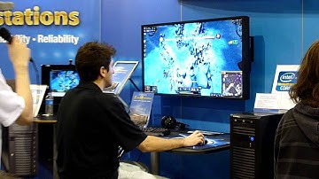 Color commentary: gaming at the SuperMicro booth CES 2012