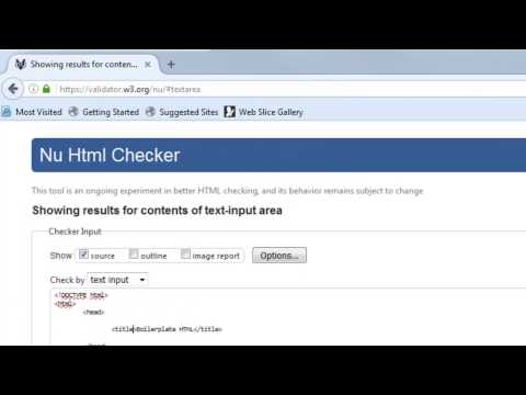 How To Validate HTML - Using an HTML Validator