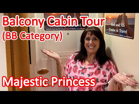 Majestic Princess Balcony Cabin Tour - Cabin C311 BB Category Mid-Forward Balcony Cabin on Deck 10 Video Thumbnail