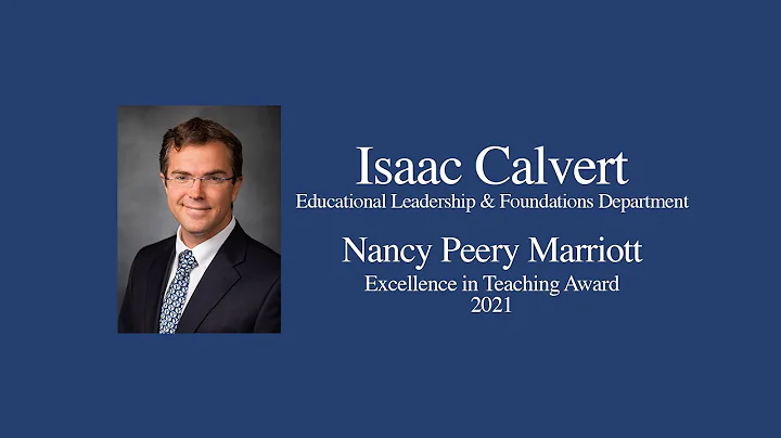 Nancy Peery Marriott Award - Isaac Calvert