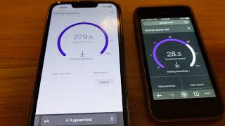 Testing my T-Mobile Internet speed 2 bars 5g vs LTE. Fast Download Slow Upload