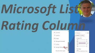 Microsoft List – New Rating Column