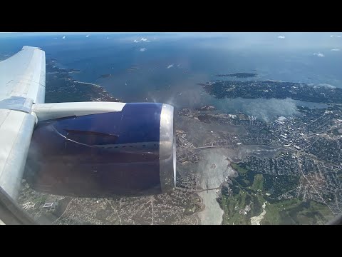 Delta 767-400 Landing in Boston Logan