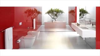 Red Accent Bathroom Ideas