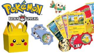 Pokémon Batalha Suprema é tema do McLanche Feliz em janeiro de