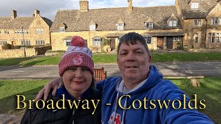 : Broadway Cotswolds sunny Winter walkabout & a drive-through at Twilight  & a English Cream Tea  