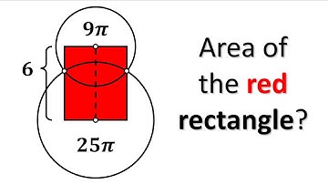 Circle Overlap Challenge: Find the Hidden Area of This Red Rectangle