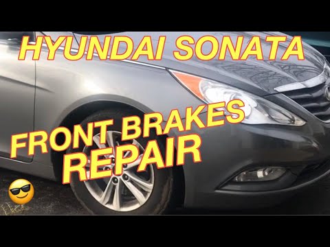 HYUNDAI SONATA Front BRAKES REPLACEMENT – Changing Front Brake Pads and Rotors on a Hyundai Sonata