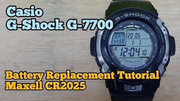 Casio G-Shock G-7700 Battery Replacement Tutorial | How to change g shock digital watches battery