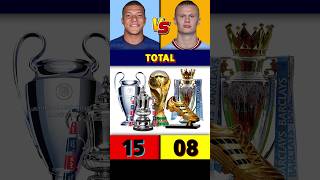 Kylian Mbappe Vs Erling Haaland Career All Trophies And Awards.