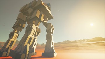 Walker Robot Walking Cycle - WIP (Unreal Engine 4) | Worlds Of The Future