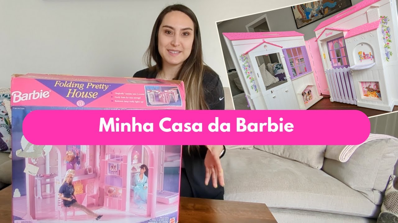 Casa da Barbie Folding Pretty House 1996 Dobrável Quarto Cozinha Sala  Colecionador Casinha Boneca | Produto Vintage e Retro Barbie Usado 89758684  