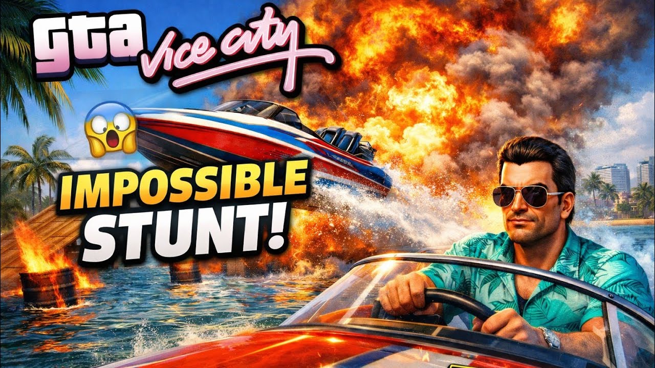 Dangerous Boat Stunts 🔥 | Stunt Boat Challenge – Mission 22 GTA Vice City Hindi