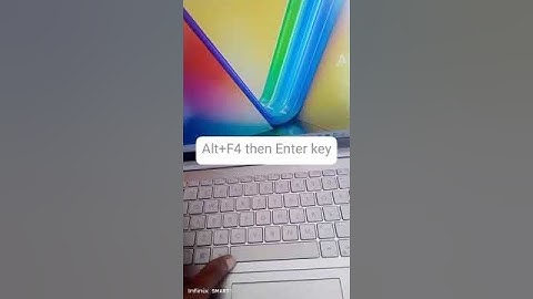 LAPTOP/PC OFF/SHUTDOWN SHORTCUT KEY ALT+F4 THEN ENTER KEY