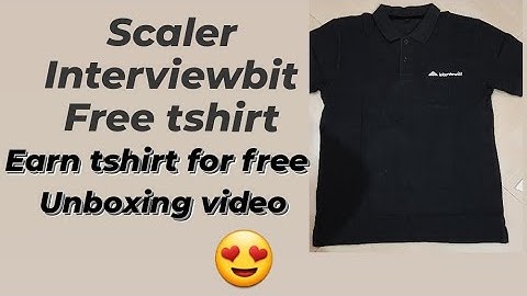 Scalar Interviewbit free tshirt |Get tshirt for free @SCALER #goodies #tshirt #swag #unboxingvideo