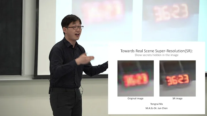 McMaster ECE 2019 3MT Yongrui Ma, Fifth Place Winner