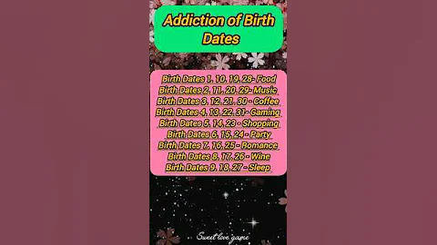 Addiction of Birth Dates #shorts #zodiacsign #astrology