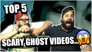 CACA TIME!! Top 5 SCARY Ghost Videos... o_O *REACTION!!