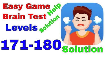 Easy Game Brain Test All Levels 171-180 Solution answers Walkthrough iOS