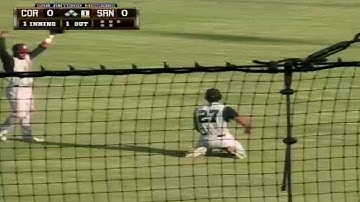 Brandon Meredith makes a great catch for the Hooks