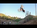 Pit Bike Flair On FMX Quarterpipe!
