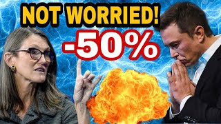 Tesla Stock CRASHED! Cathie Wood not worried, Twitter will be Massive! TESLA Crash stop soon?