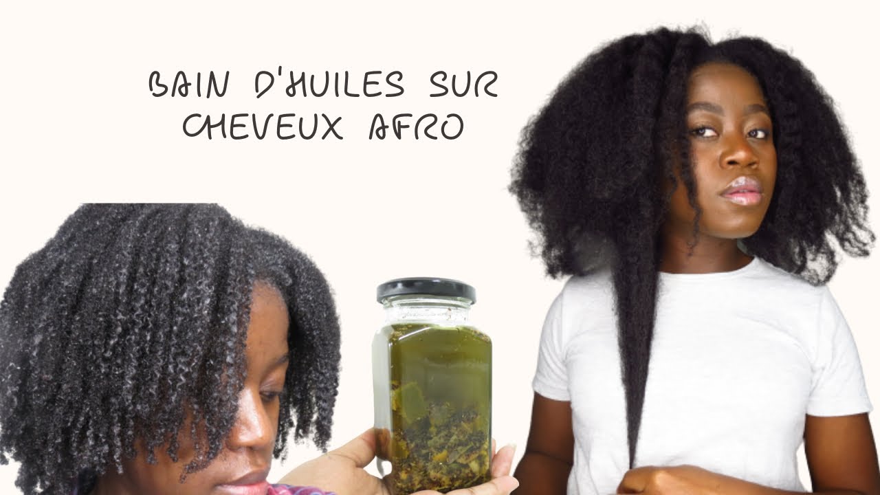 MEILLEUR BAIN D'HUILES POUR SUPER POUSSE DE CHEVEUX 😱AFRO CRÉPUS FRISÉS