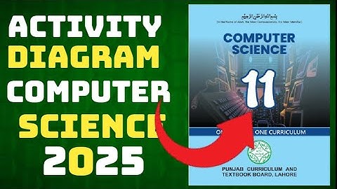 Activity Diagram|ICS|1st year Computer Science New Book 2025| Lecture 15|ch1