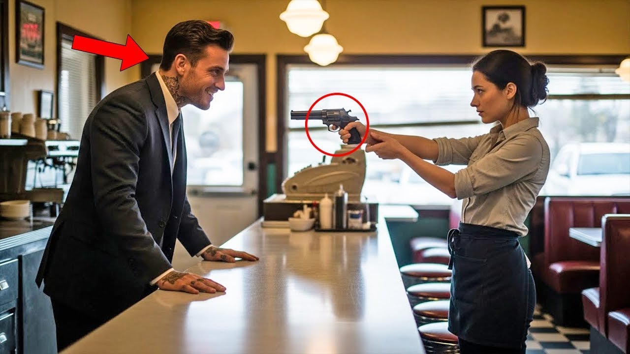 Hombre, no me provoques, advierte la mesera al jefe de la mafia italiana; mira lo que pasó después