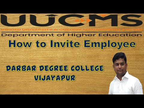 How to Invite Employee in UUCMS Portal by Principal