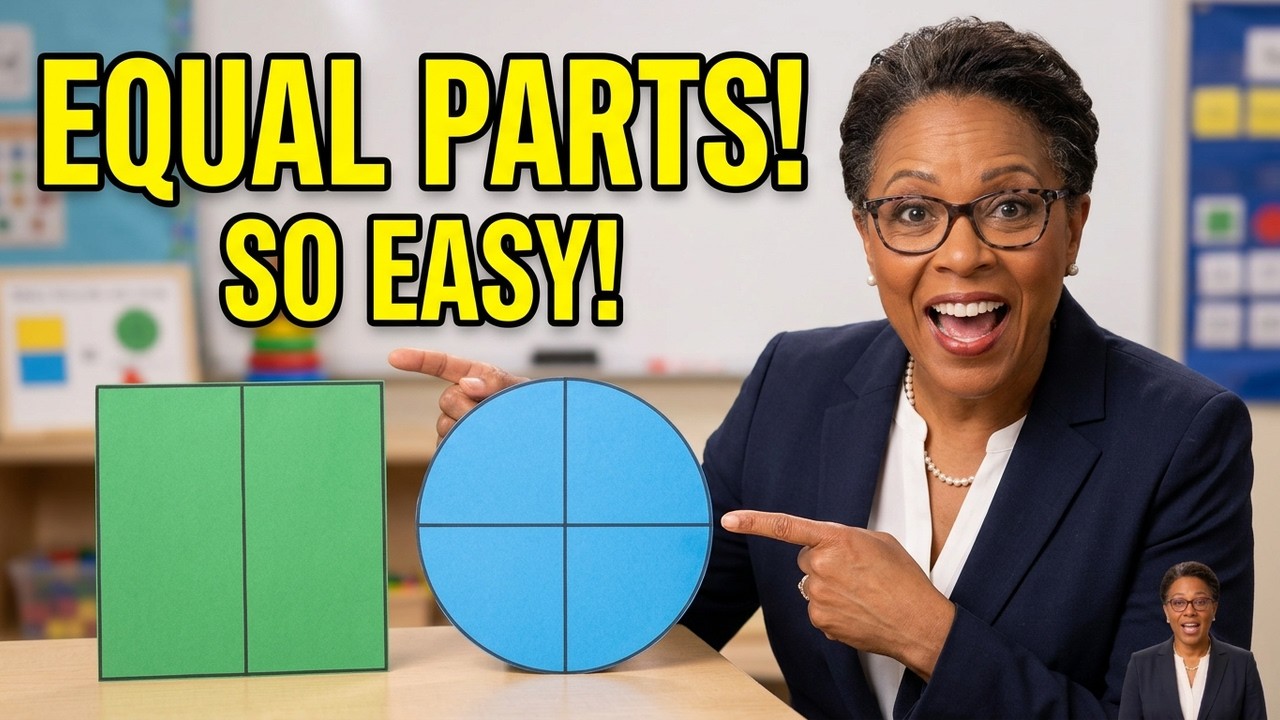 Explain Parts Math Lesson 7 Equal Parts | Grade 2 Math - YouTube