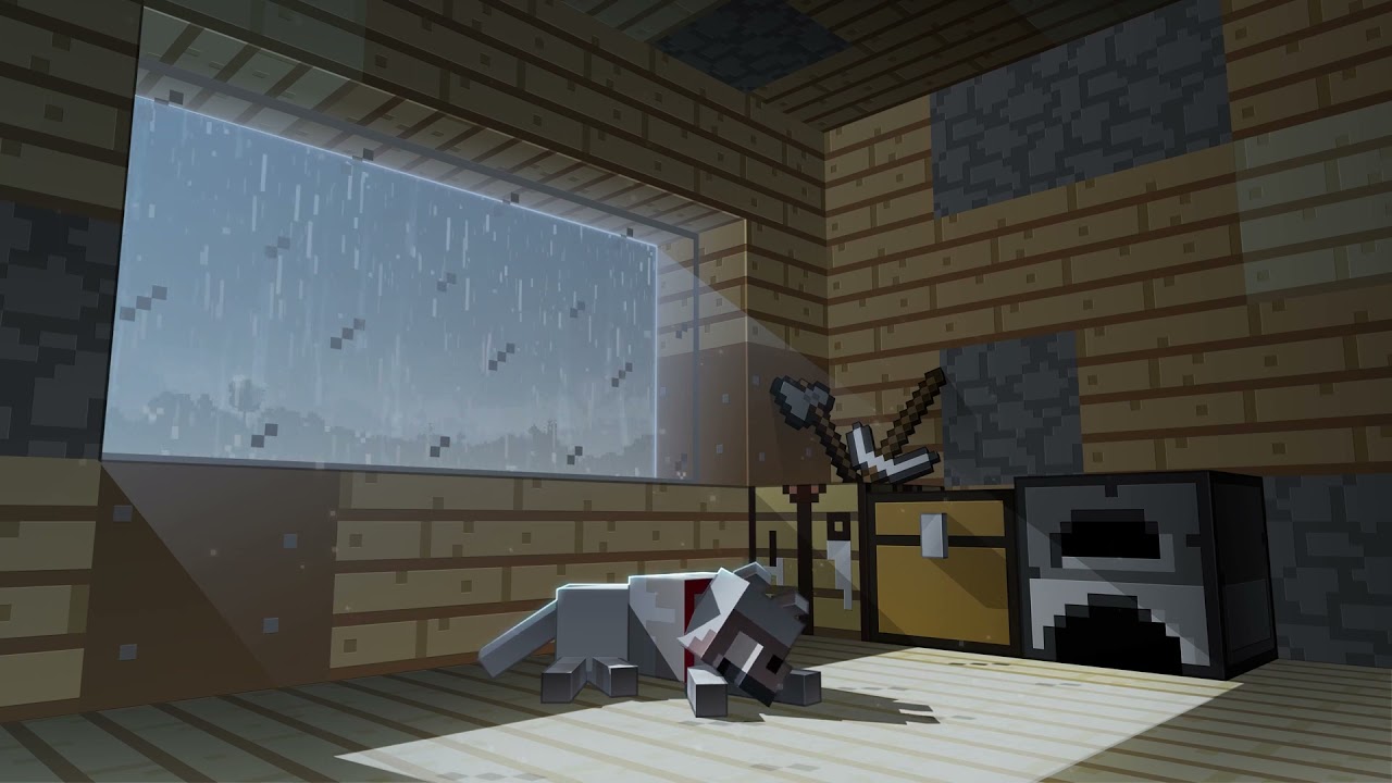 Live Wallpapers - Minecraft Rain - YouTube