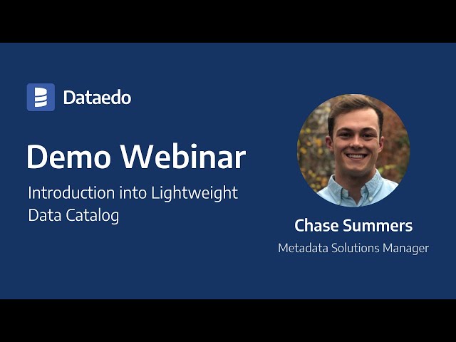 Dataedo Demo - Introduction into Lightweight Data Catalog (2021)