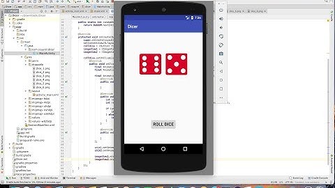 Create a Roll Dice game with a Shake Effect on Android