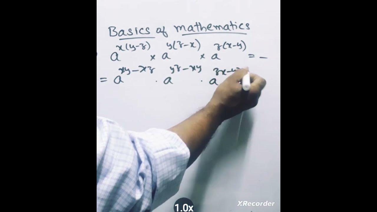 BASICS OF MATHEMATICS. BASE AND EXPONENTS. 7TH, 8TH AND 9TH CLASS