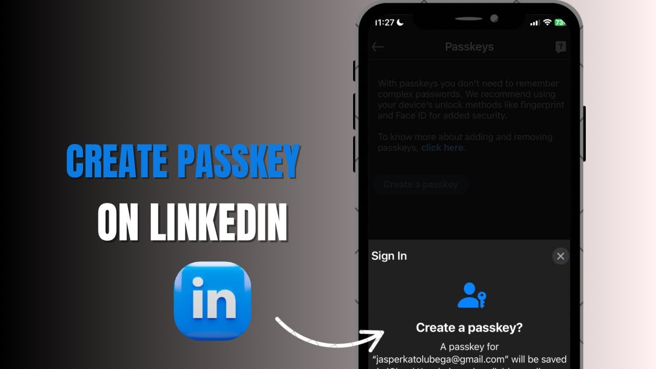 How To Create Passkey On LinkedIn? [ iphone & Android ] - YouTube