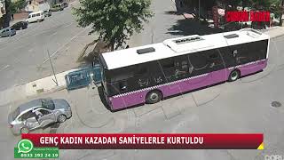 Çorumda Yürekleri̇n Ağza Geldi̇ği̇ Kaza Kameralarda