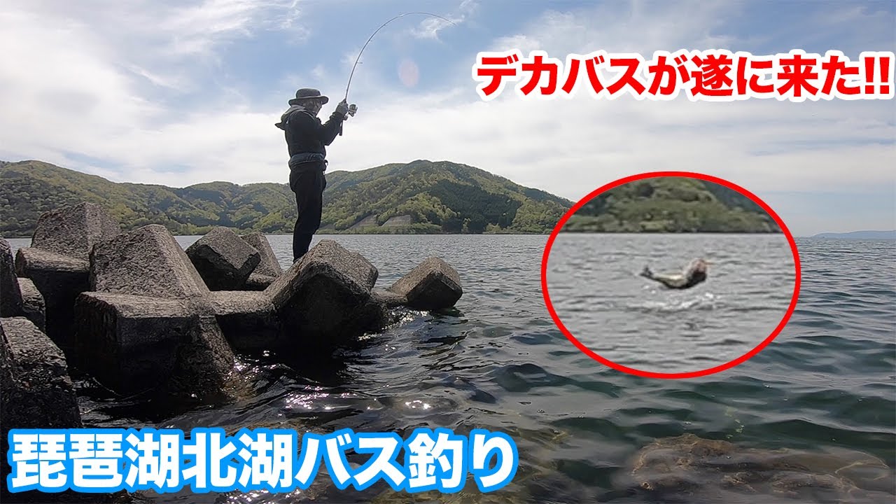 奥田学さんの本通りやったら北湖のデカバスが遂に来たよ 琵琶湖バス釣り Youtube