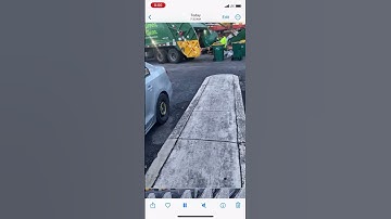 Garbage collector lifting bin manually #garbagetruckforkids #automobile #garbagecollection