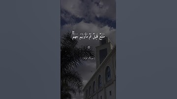 لا يغرنك تقلب الذين كفروا في البلاد || القارئ ماهر المعيقلي ||🥺🤍
