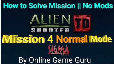 Alien Shooter TD - WALKTHROUGH - MISSION 4 NORMAL MODE By Online Game Guru | Android Game | hitarth