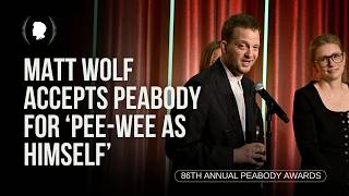 Michael Urie Presents Matt Wolf the Peabody for Pee-wee as Himself