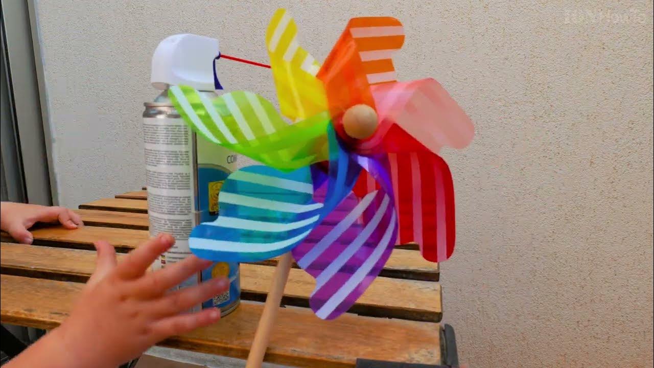 Pinwheel vs air can - YouTube