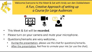 TU Delft – Meet & Eat – A Fun, Creative Approach of setting up a Course for Large Audiences. screenshot 3