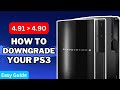 How to downgrade your ps3 from 491 to 490 hencfw